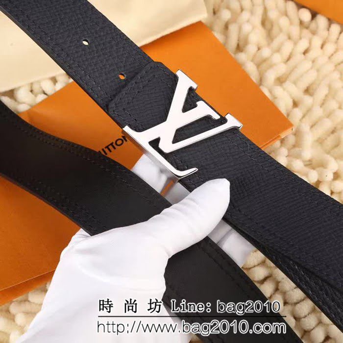 路易威登LV 新版Utah皮革 LV Initiales搭扣 男士皮帶 LHG1588